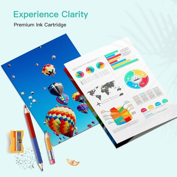 Epson 522 Ink Refill Bottles - 5-Pack for EcoTank ET-2800, ET-2400, ET-4800 - Picture 6 of 6